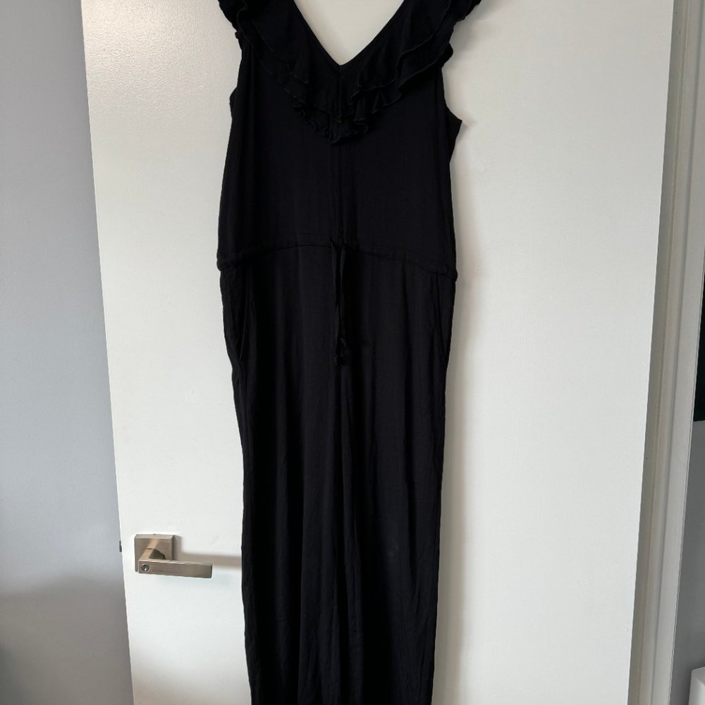 Black Ruffled Romper - Picture 3 of 3
